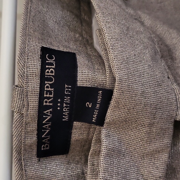 NWOT Banana Republic Martin Fit Metallic Tweed Trousers, Size 2 - Picture 11 of 12